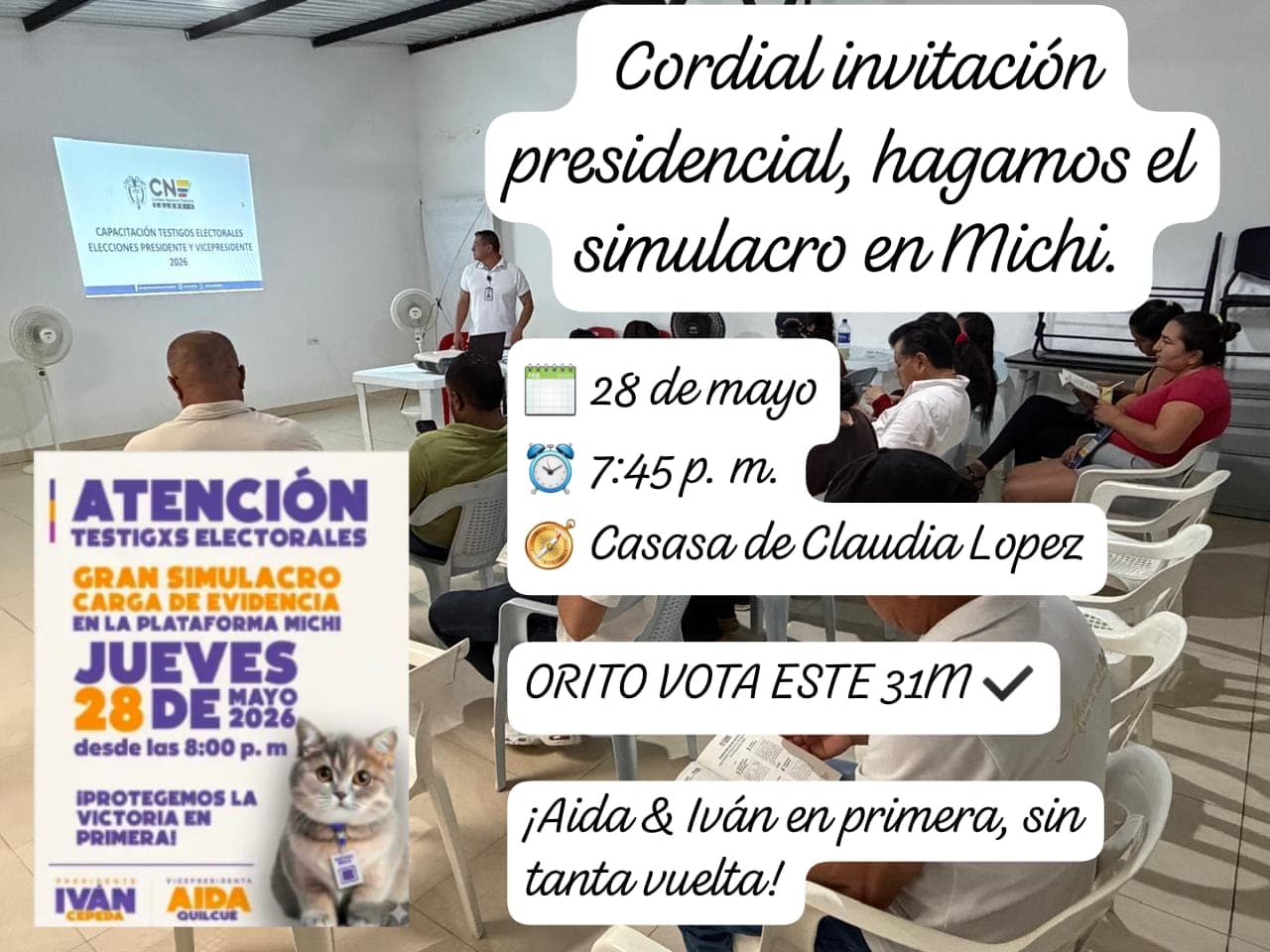 Hagamos el simulacro con tod@s l@s testig@s